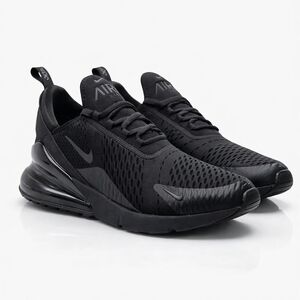 Nike Air Max 270 Triple Black Running Shoes Men's Athletic Sneakers Size 12.5